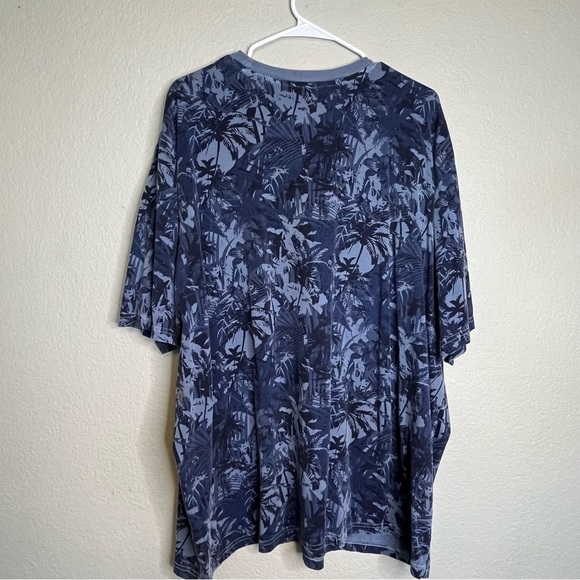 Tommy Bahama Men's Canopy Camo Blue Short Sleeve Organic Cotton T-Shirt Size XXL - Picture 6 of 8